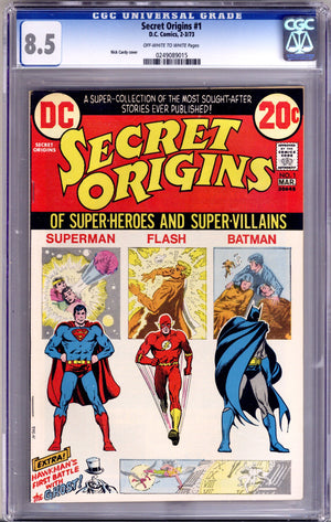Secret Origins Vol 2 1 CGC 8.5 (VF+)   (1973)