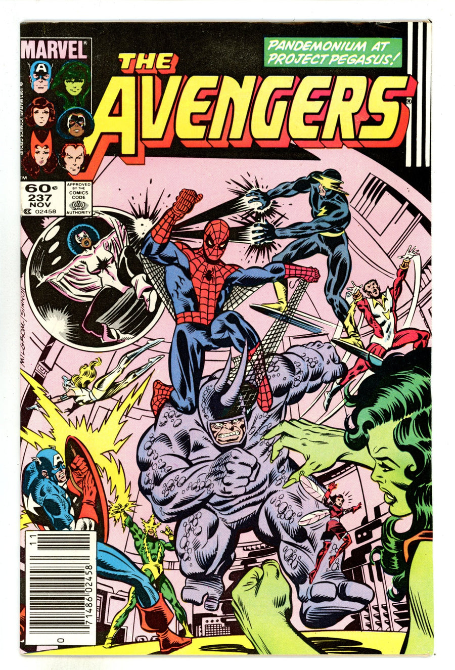 The Avengers Vol 1 237  Mid Grade   (1983)     Newsstand  