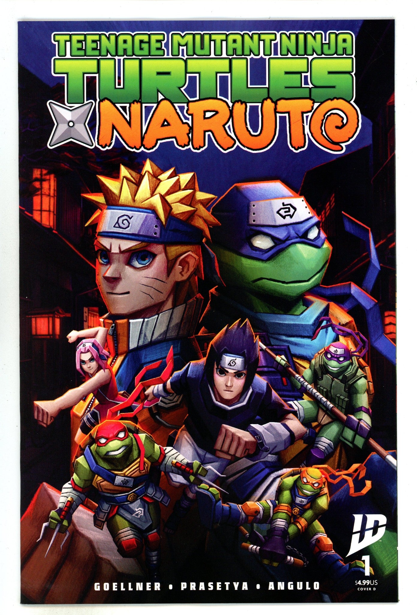 Teenage Mutant Ninja Turtles X Naruto 1 Moncayo Variant (2024)