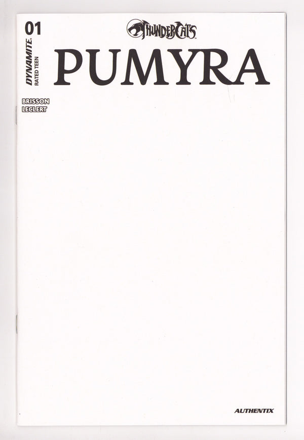 Thundercats Pumyra 1 Blank Variant (2025)