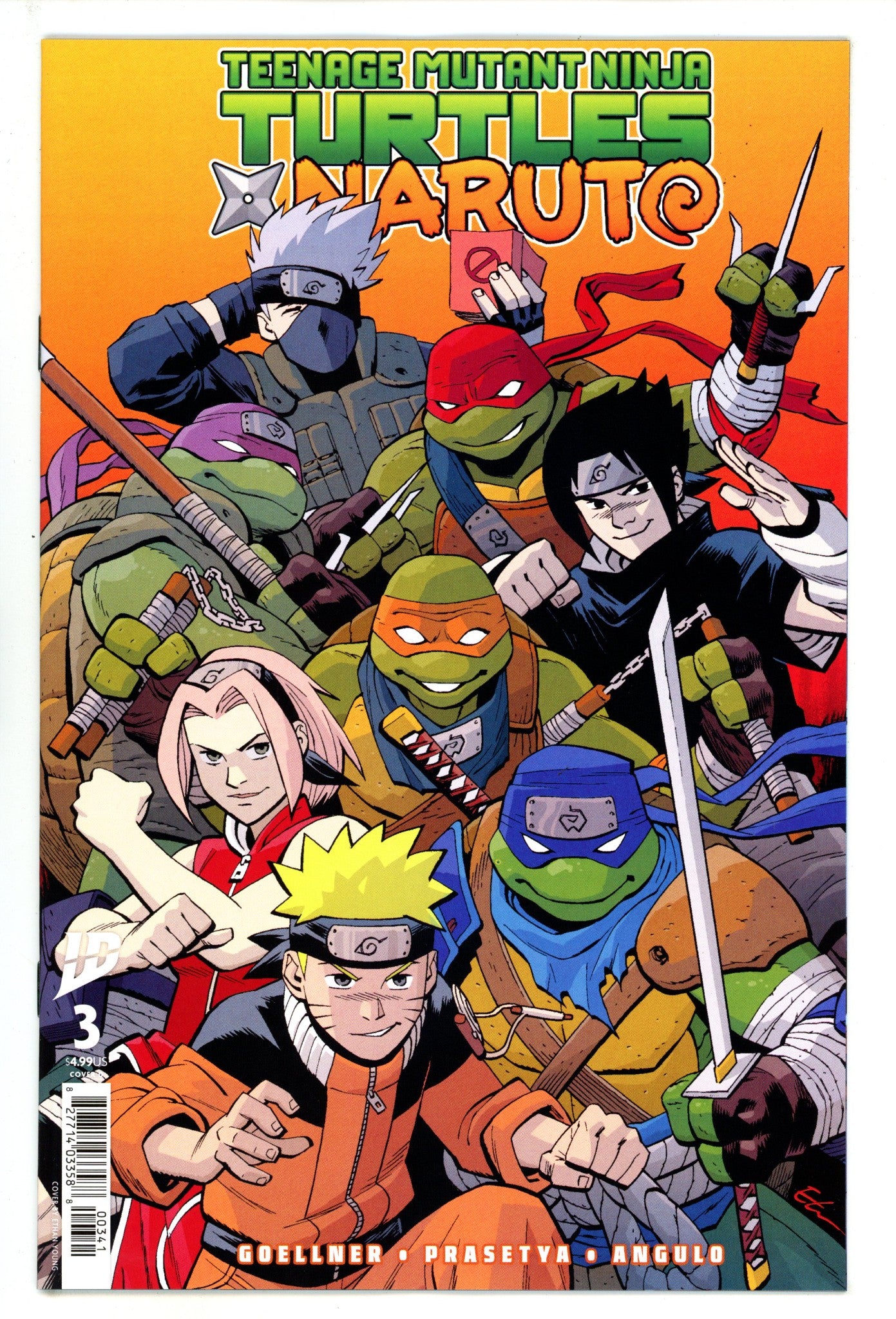 Teenage Mutant Ninja Turtles X Naruto 3 Young Variant (2025)
