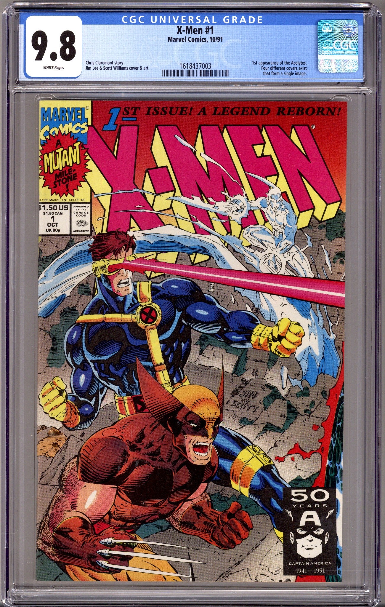X-Men Vol 1 1 CGC 9.8 (NM/M) (1991) Cyclops Variant 