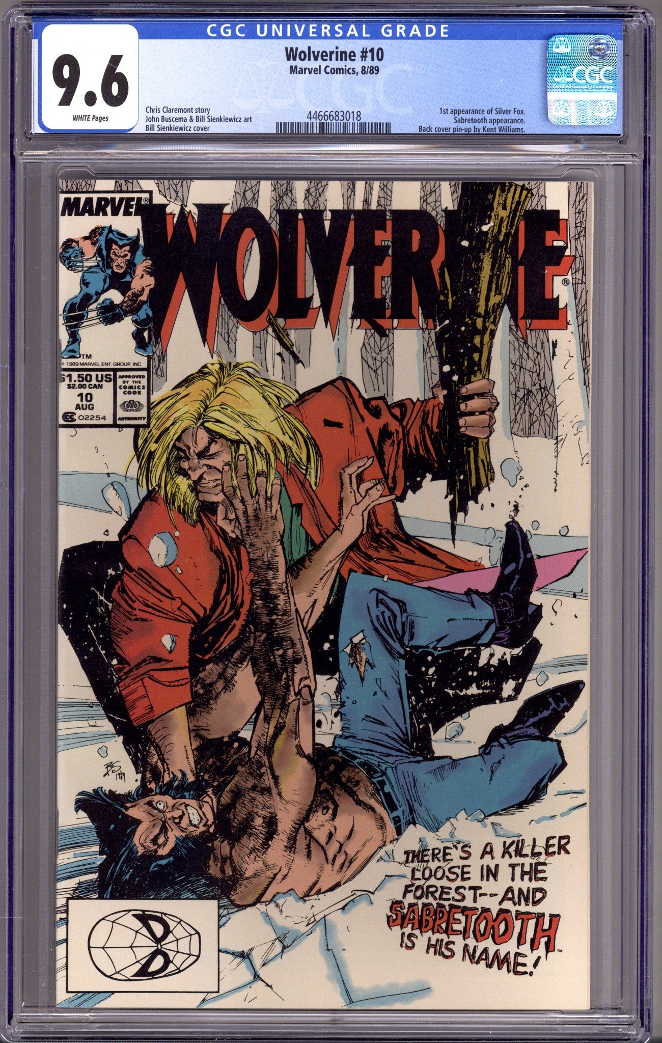 Wolverine Vol 2 10 CGC 9.6 (NM+) (1989) 
