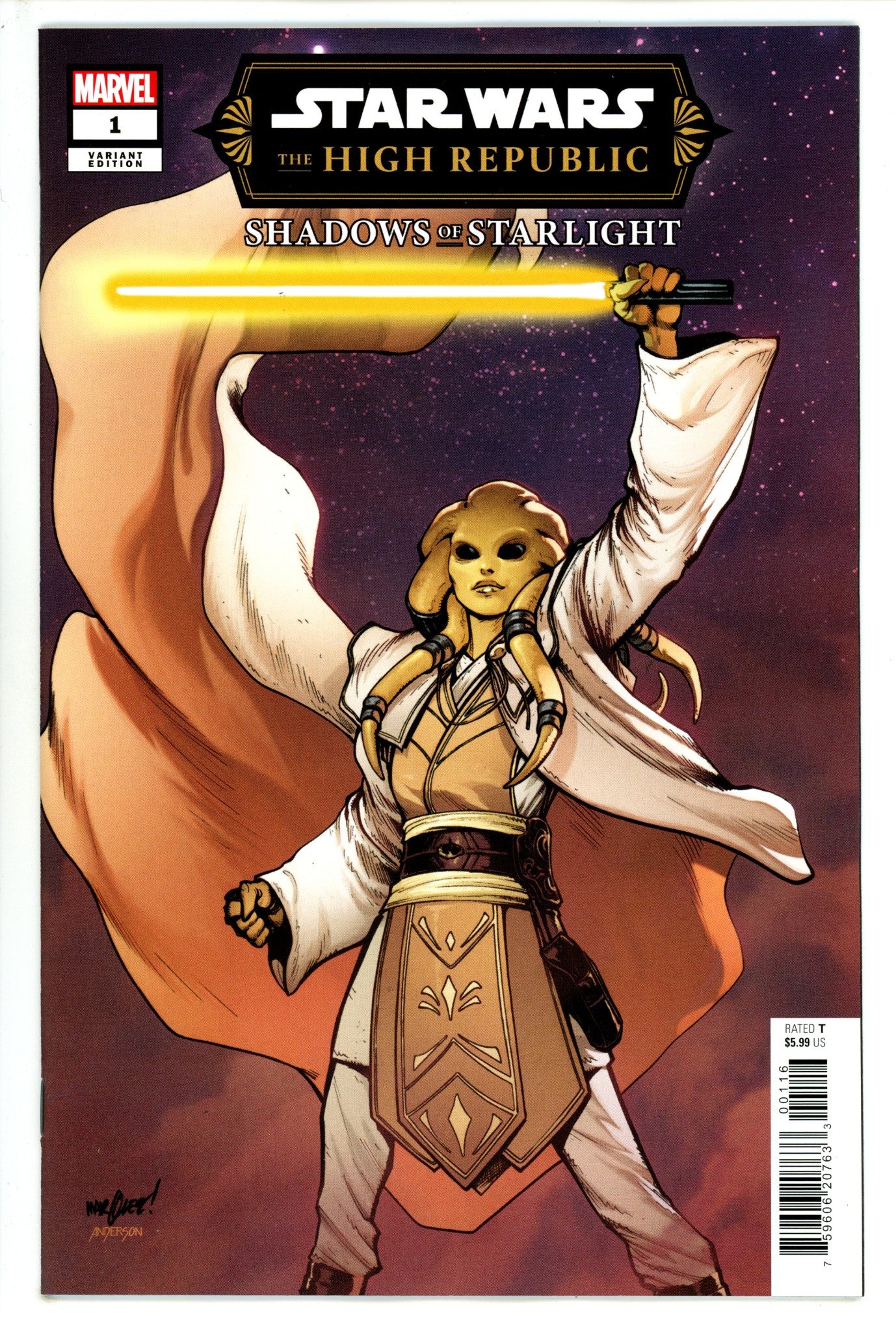 Star Wars High Republic Shadows Of Starlight 1 Marquez Incentive Variant NM (2023)