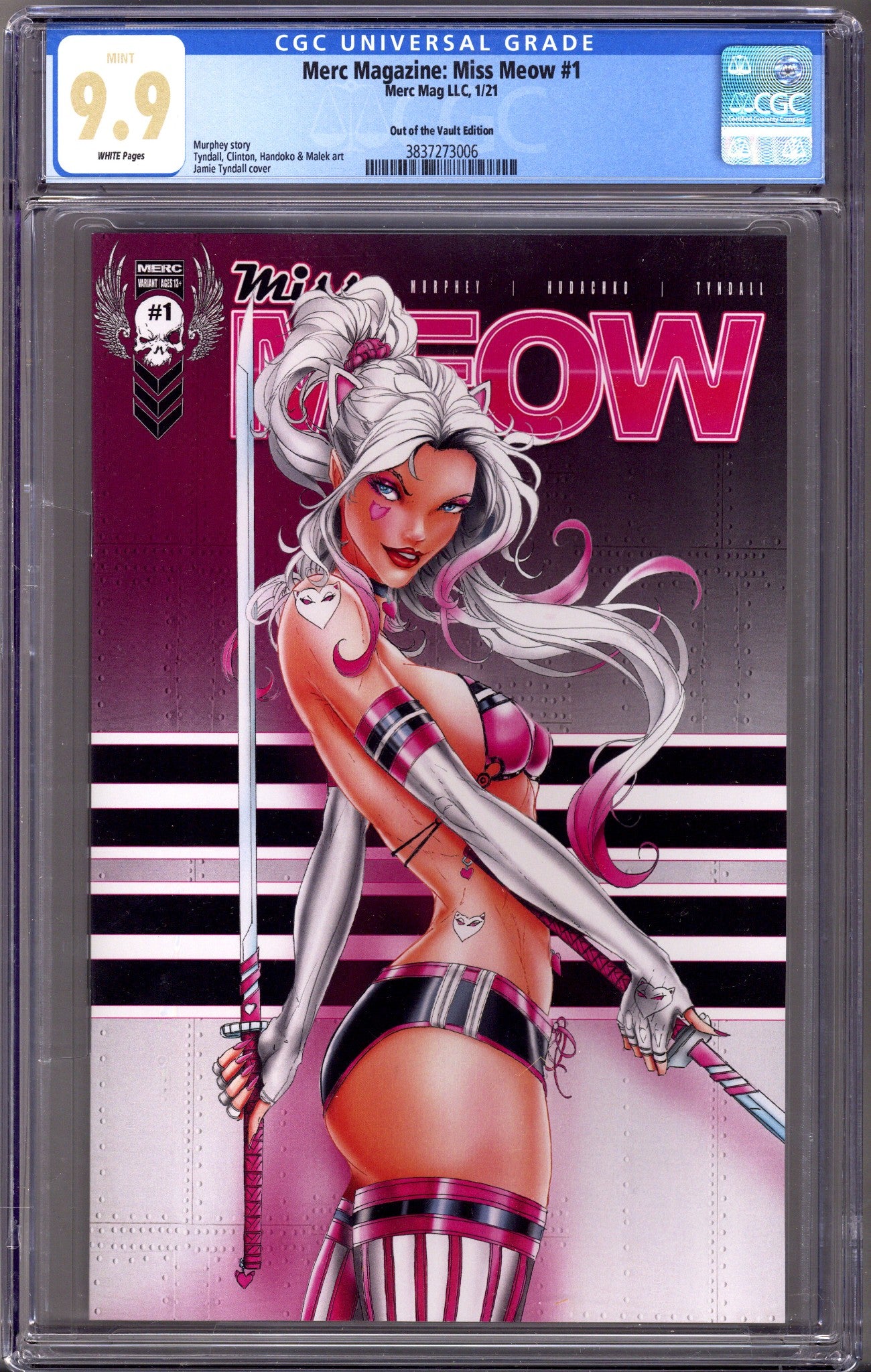 Merc Magazine: Miss Meow 1 CGC 9.9 (MINT) (2020) Tyndall Exclusive Variant