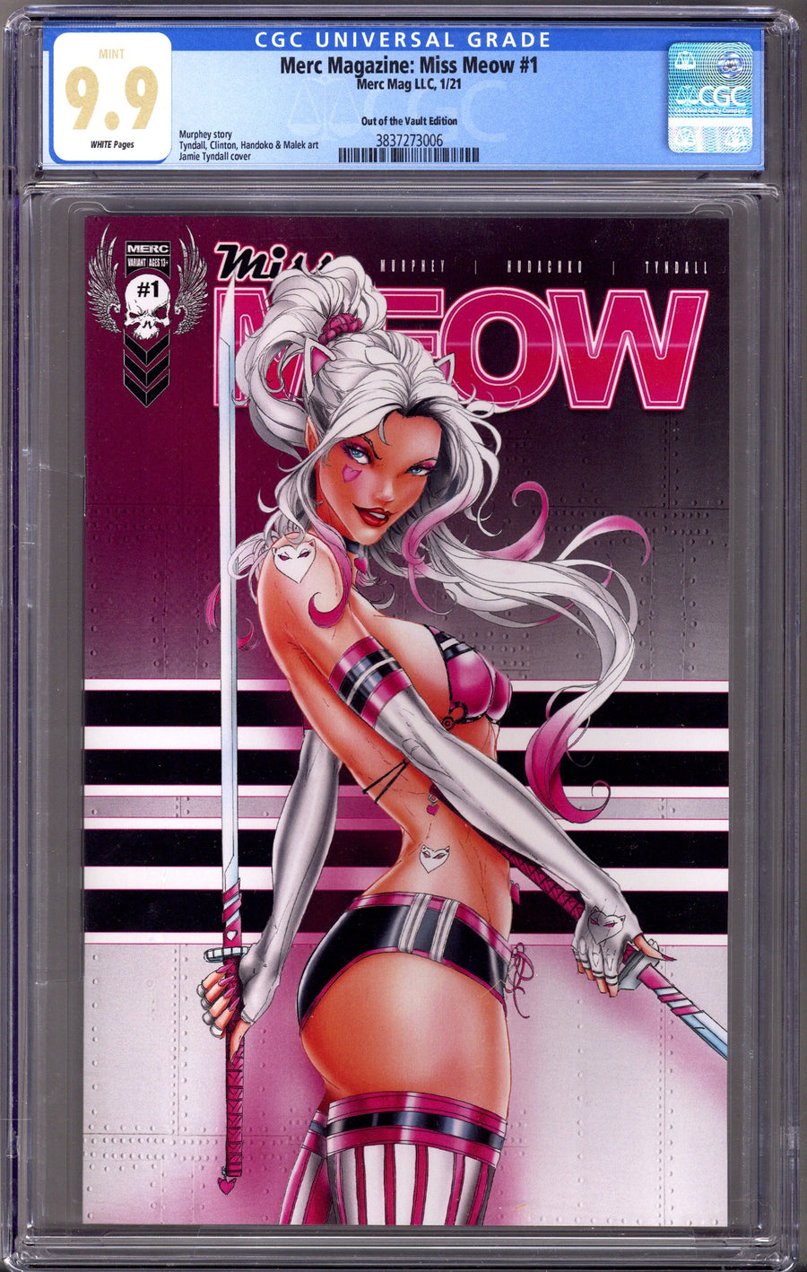 Merc Magazine: Miss Meow 1 CGC 9.9 (MINT) (2020) Tyndall Exclusive Variant