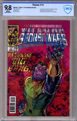Thanos Vol 2 13 CBCS 9.8 (NM/M) (2018) Burrows Lenticular Variant