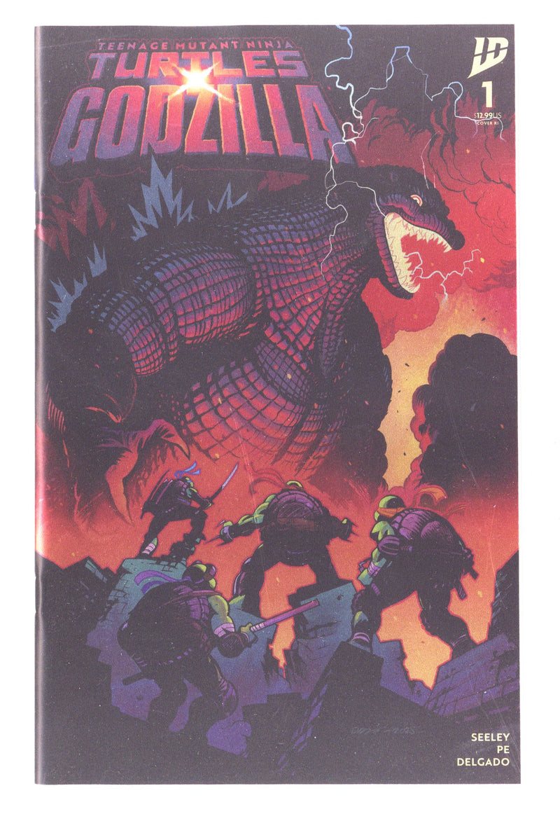 Teenage Mutant Ninja Turtles X Godzilla 1 Burnett Foil Incentive NM+ (2025)