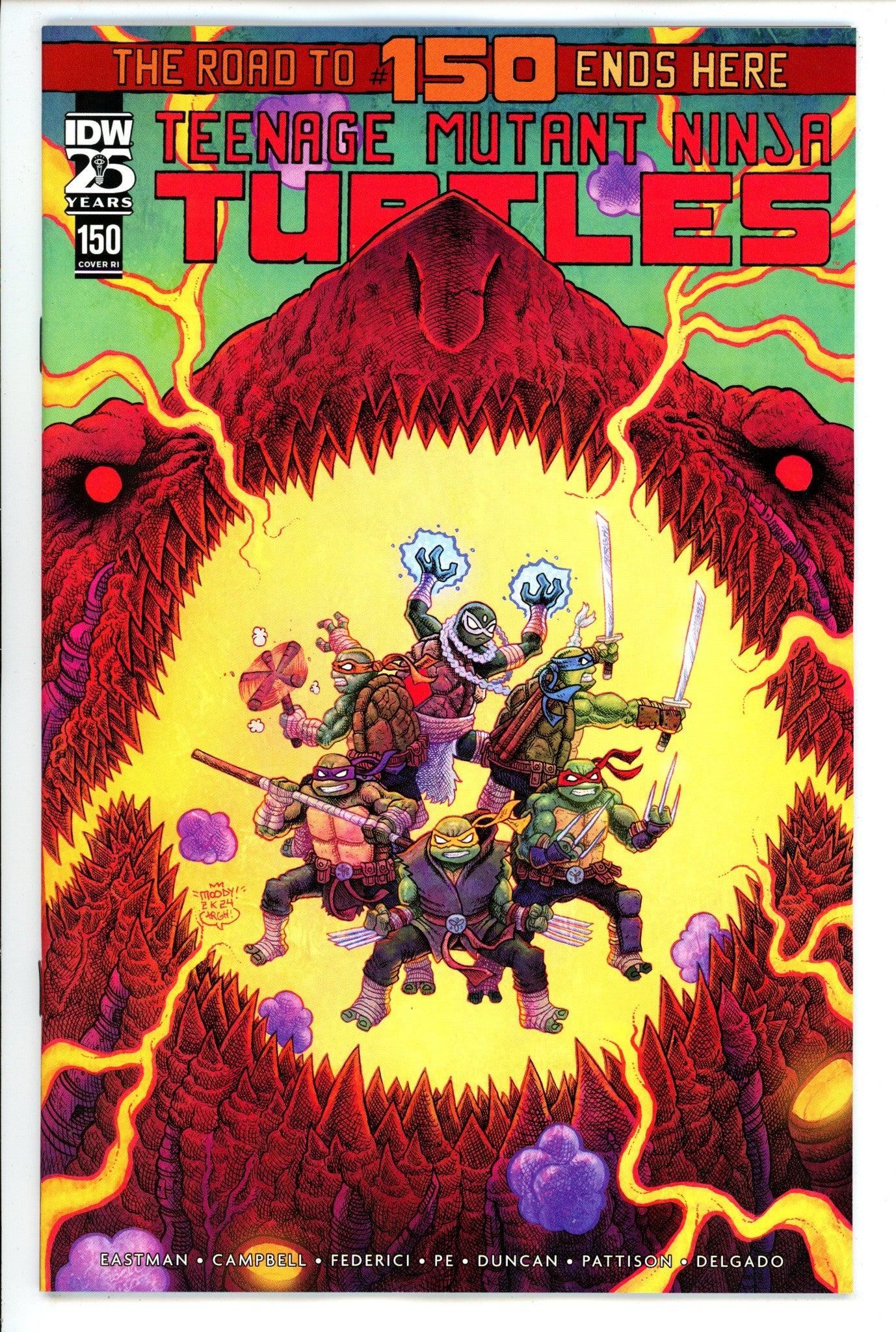 Teenage Mutant Ninja Turtles Vol 5 150 Wijngaard Incentive Variant NM+ (2024)