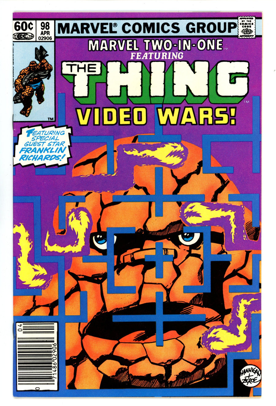 Marvel Two-in-One Vol 1 98 High Grade (1983) Newsstand 