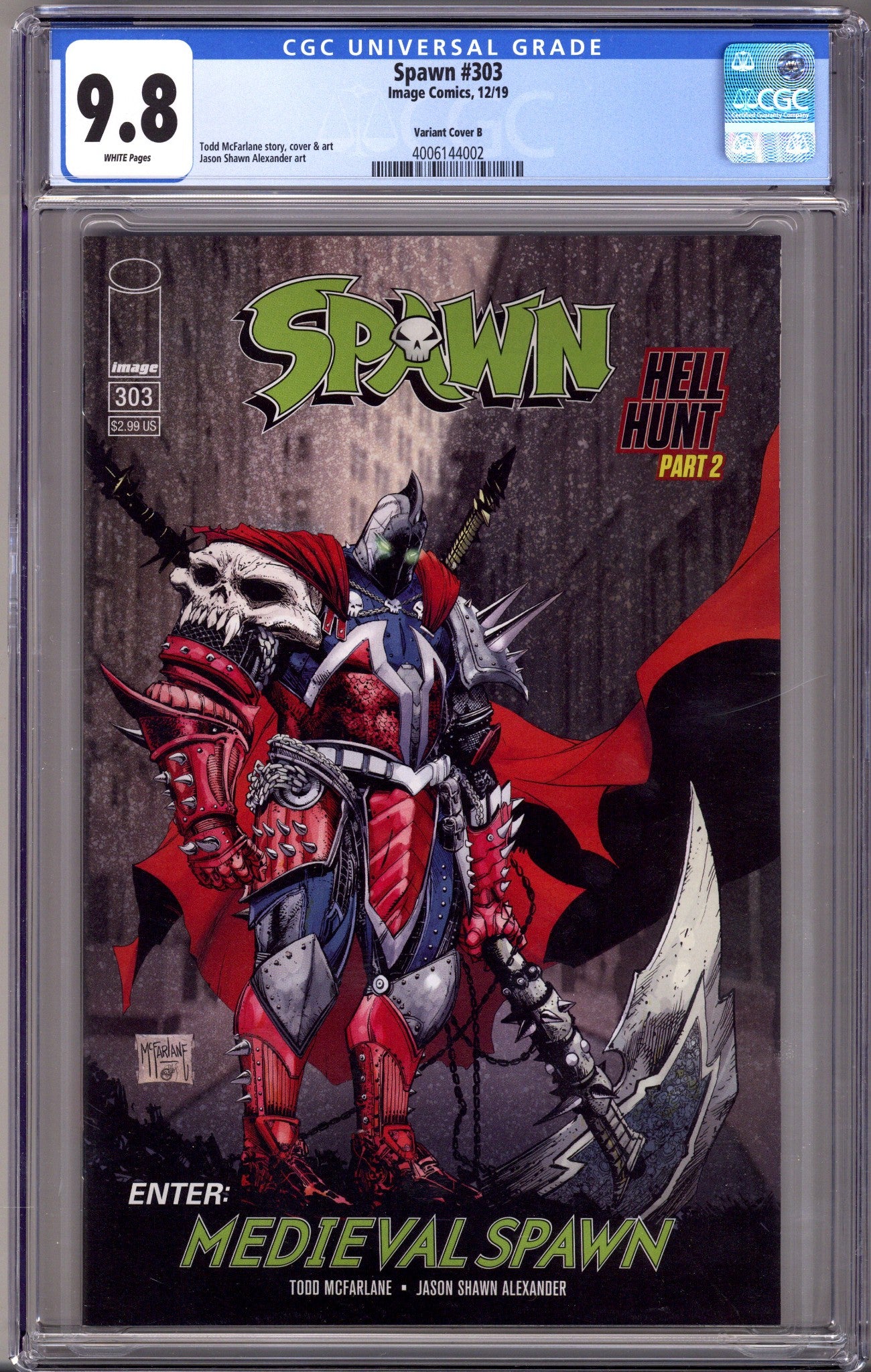 Spawn 303 CGC 9.8 (NM/M) (2019) McFarlane Variant