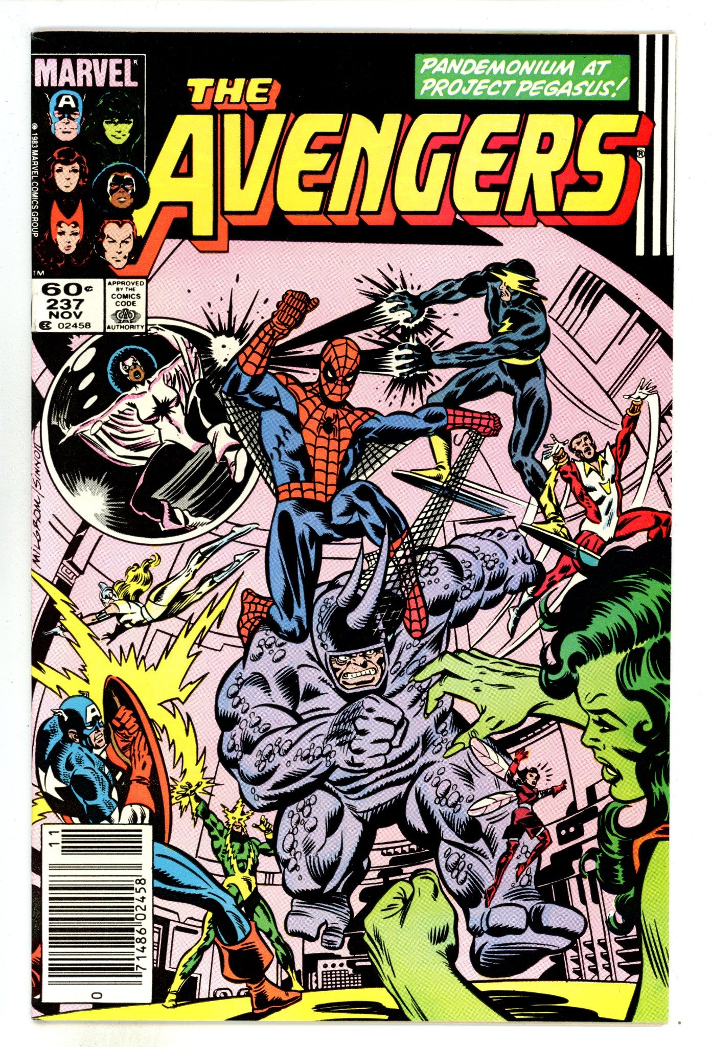 The Avengers Vol 1 237  High Grade   (1983)     Newsstand  