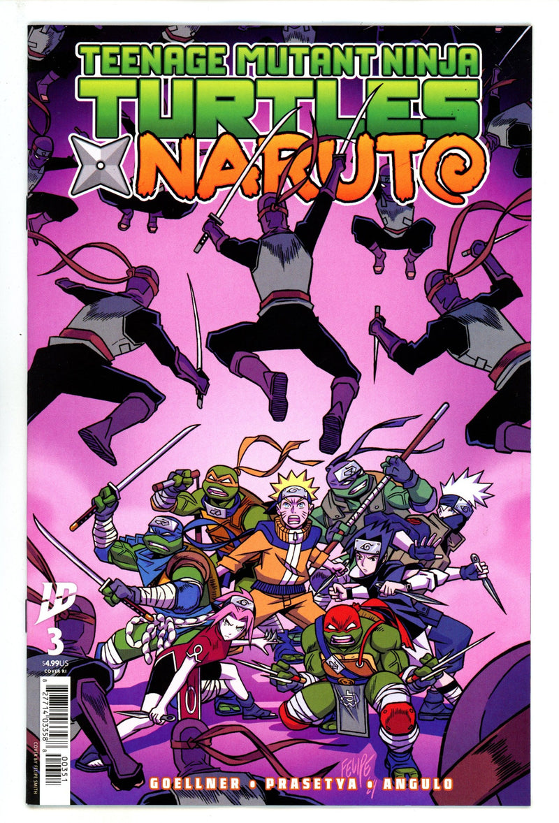 Teenage Mutant Ninja Turtles X Naruto 3 Smith Incentive Variant NM (2025)