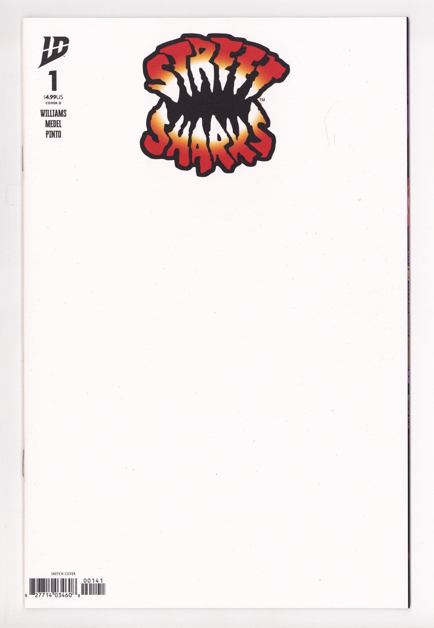 Street Sharks 1 Blank Variant (2025)