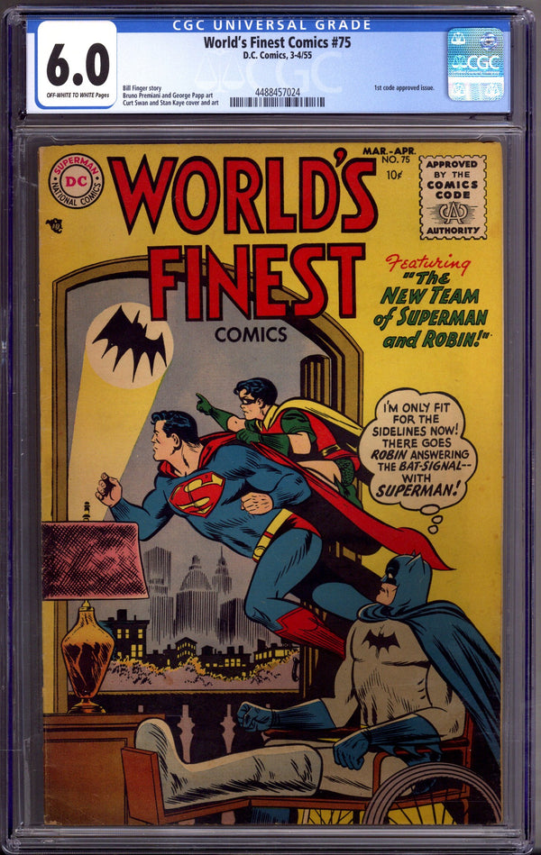 World's Finest Comics 75 CGC 6.0 (FN) (1955)