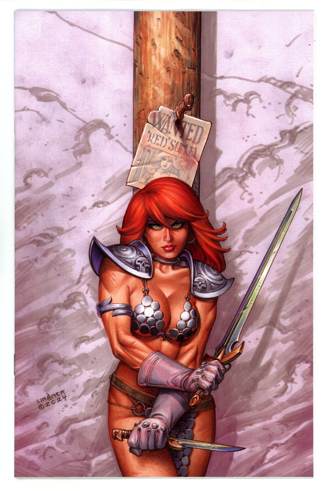 Red Sonja Vol 7 14 Linsner Virgin Incentive Variant (2024)
