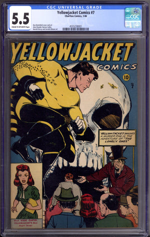 Yellowjacket Comics 7 CGC 5.5 (FN-) (1946)