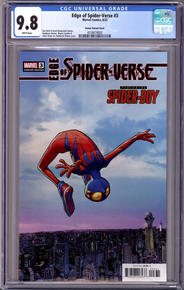 Edge of Spider-Verse Vol 3 3 Ramos Variant CGC 9.8 (2023)