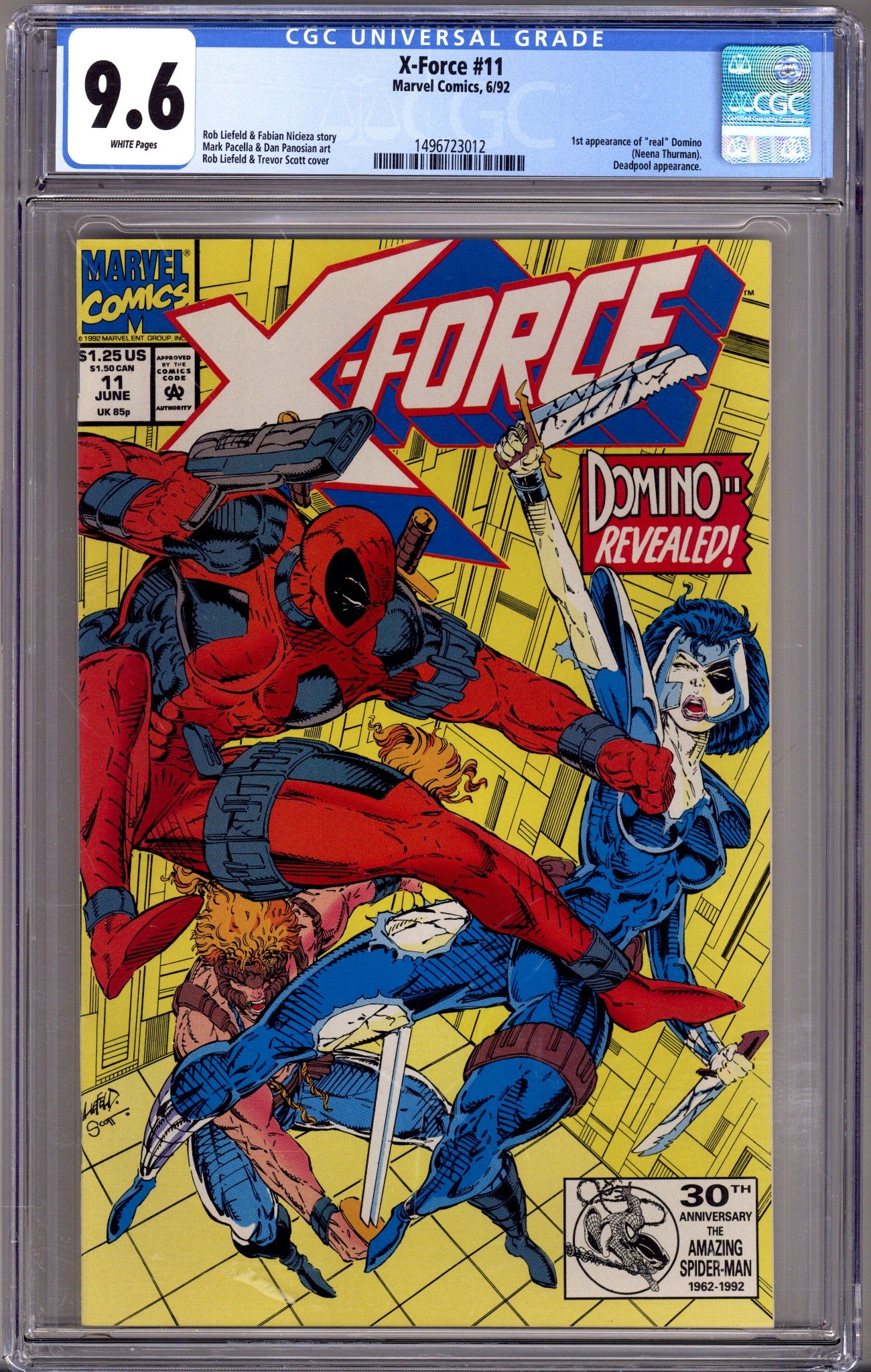 X-Force Vol 1 11 CGC 9.6 (NM+) (1992) 