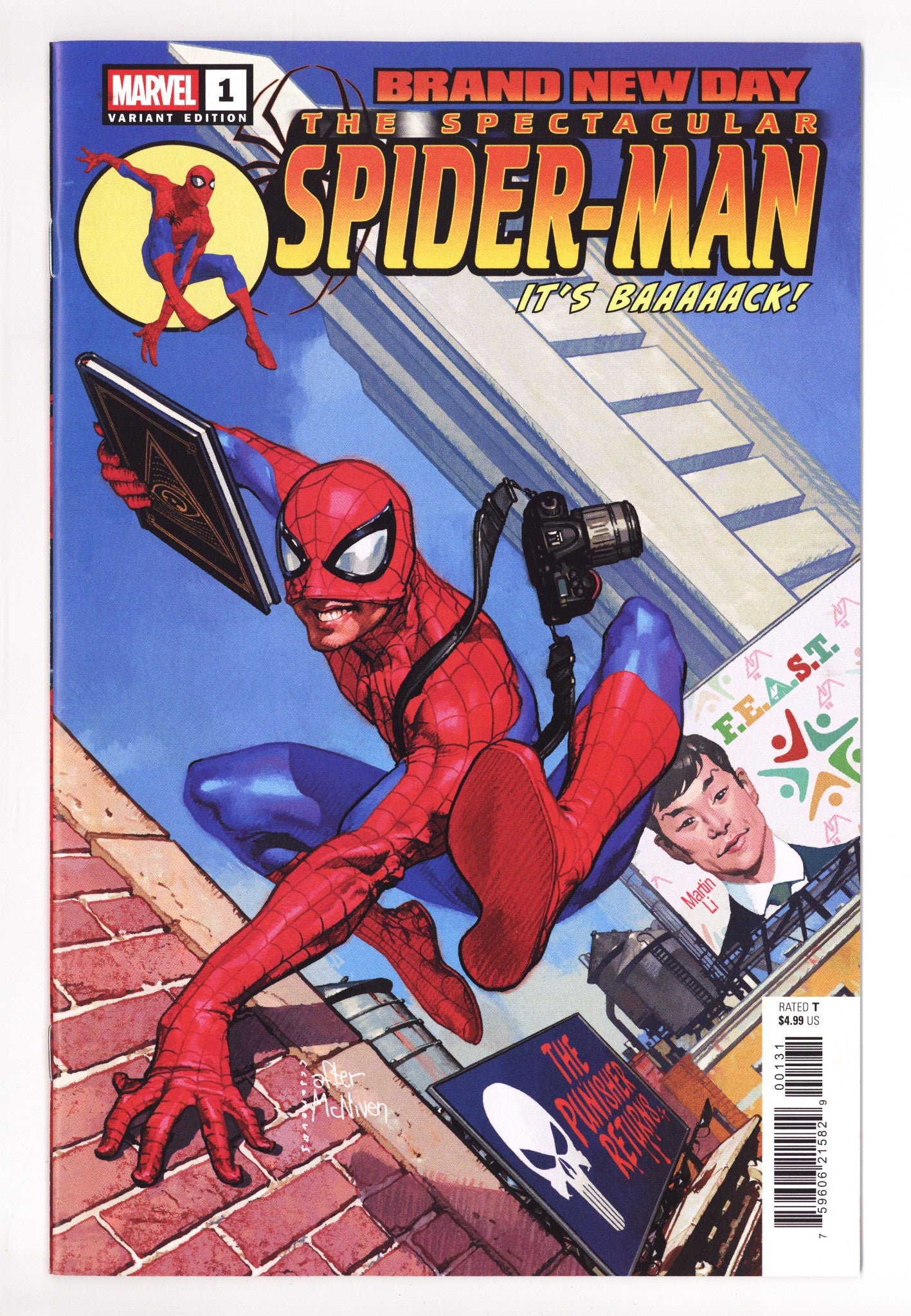 Spectacular Spider-Man: Brand New Day 1 Casanovas Homage Variant (2026)