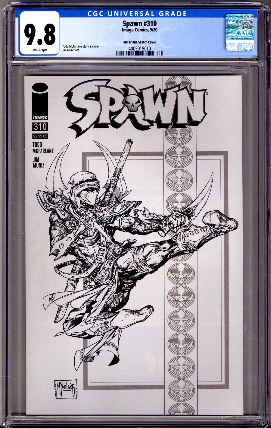 Spawn 310 CGC 9.8 (NM/M) (2020) McFarlane Sketch Variant