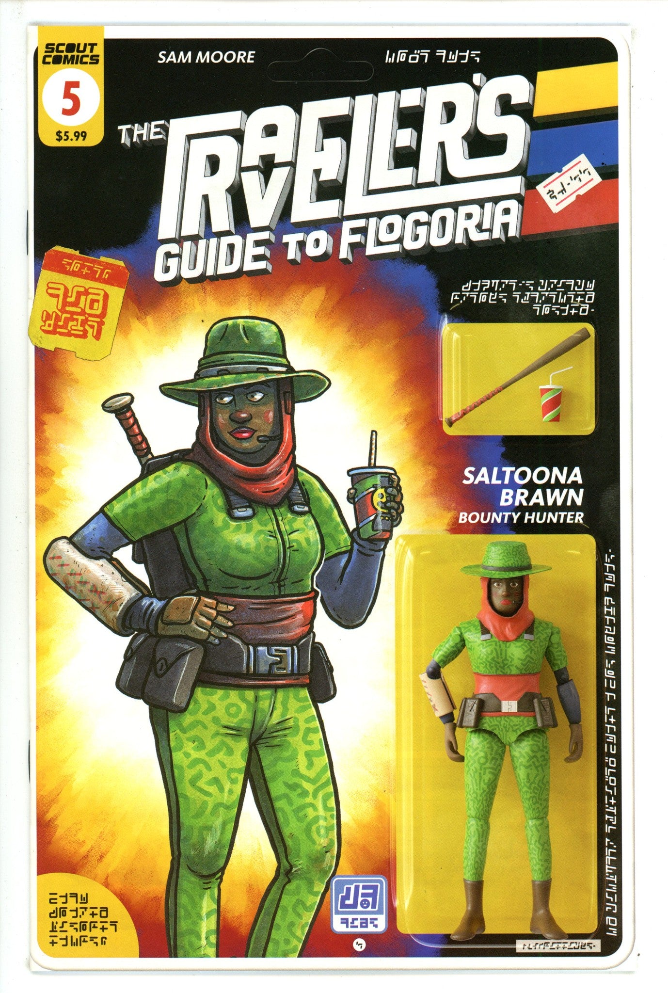Travelers Guide To Flogoria 5 Moore Action Figure Incentive Variant NM- (2023)