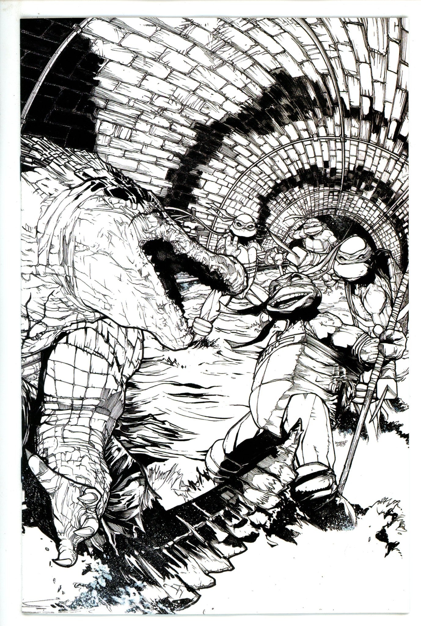 Teenage Mutant Ninja Turtles Vol 5 143 Sanchez B&W Incentive Variant NM- (2023)