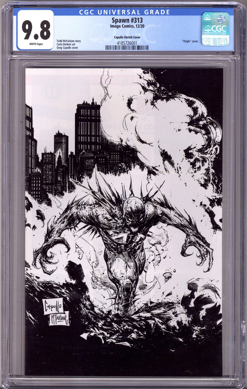 Spawn 313 CGC 9.8 (NM/M) (2020) Capullo Virgin Sketch Variant