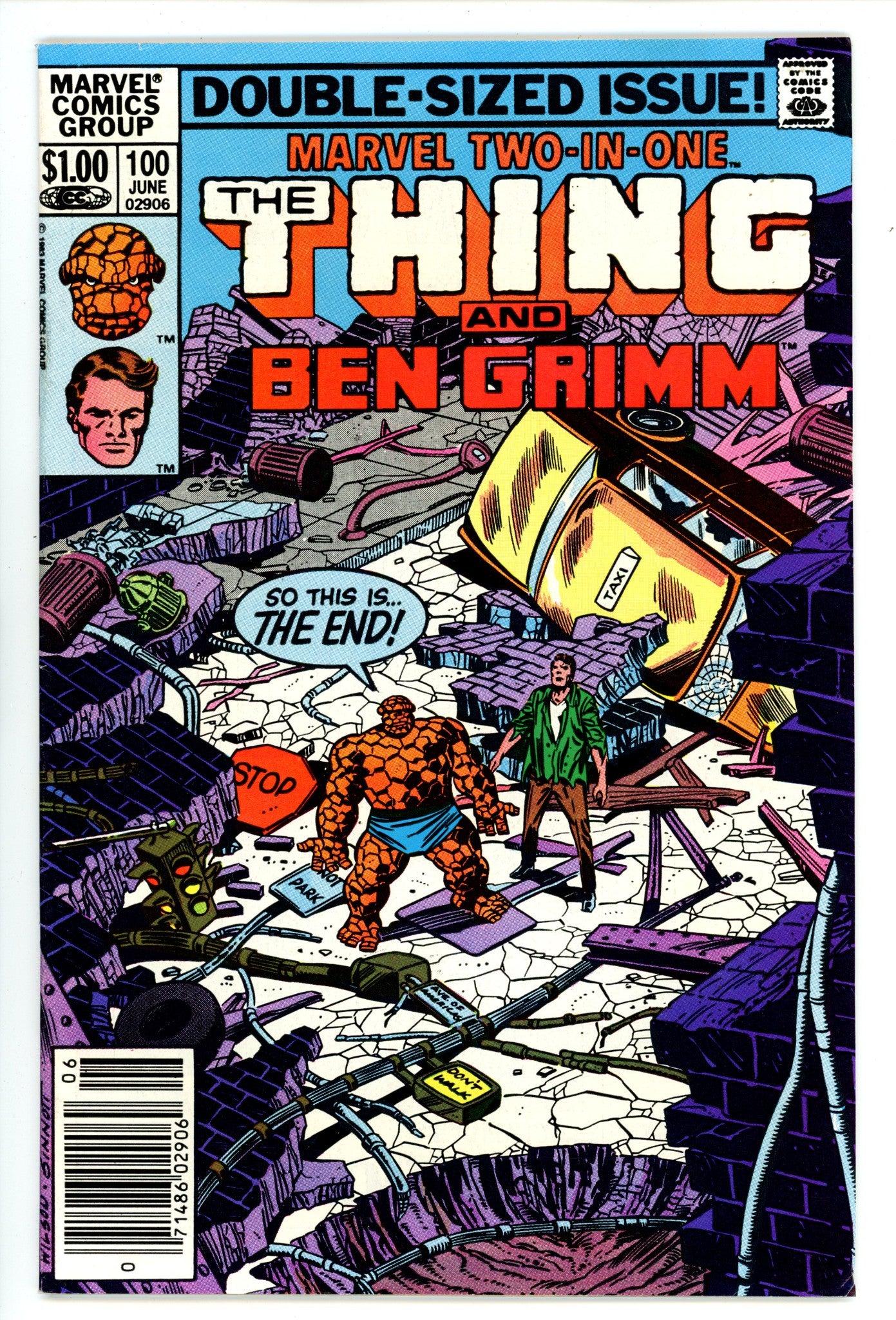 Marvel Two-in-One Vol 1 100 Mid Grade (1983) Newsstand 