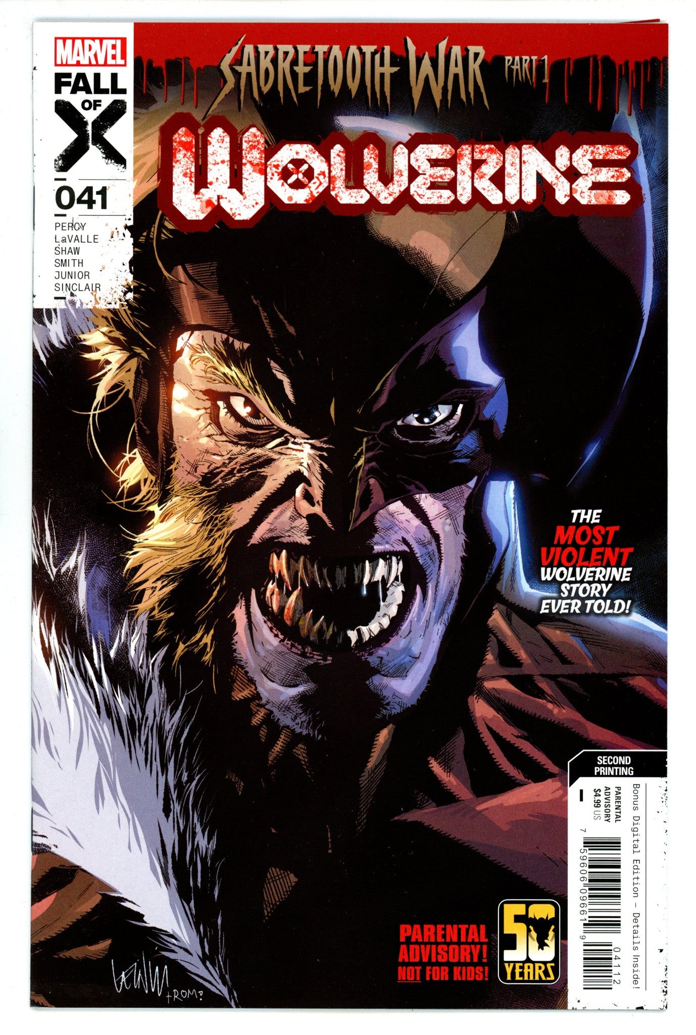 Wolverine Vol 5 41 2Nd Print (2024)