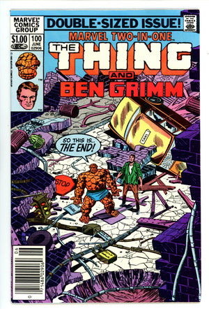 Marvel Two-in-One Vol 1 100 High Grade (1983) Newsstand