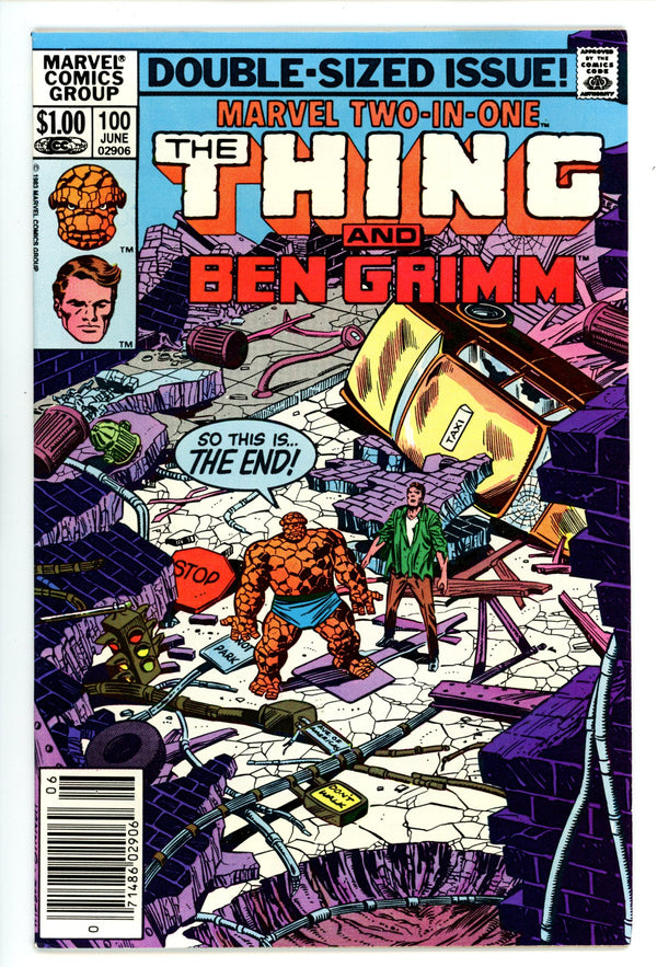 Marvel Two-in-One Vol 1 100 High Grade (1983) Newsstand 