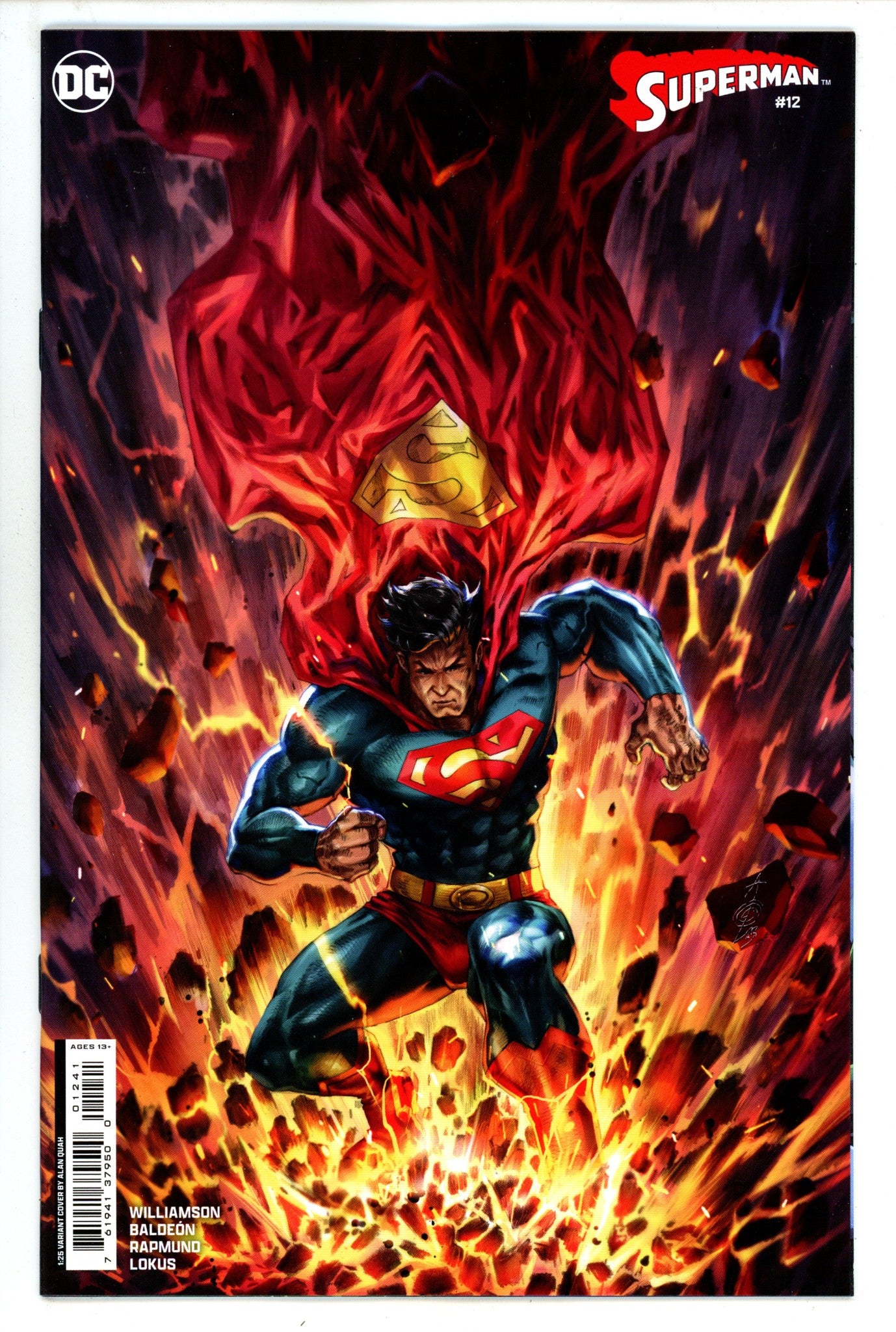 Superman Vol 6 12 Quah Incentive Variant NM+ (2024)