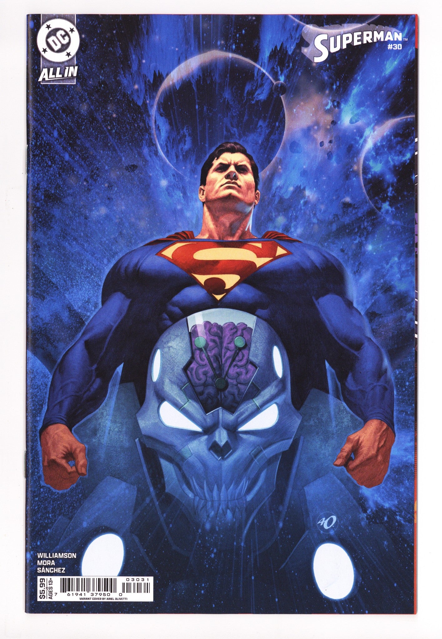 Superman Vol 6 30 Olivetti Variant (2025)