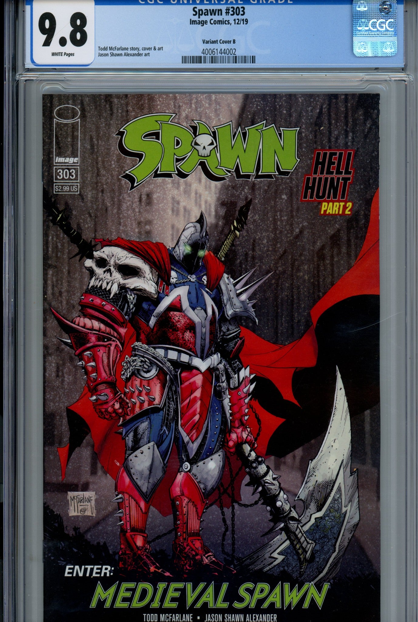 Spawn 303 CGC 9.8 (NM/M) (2019) McFarlane Variant 