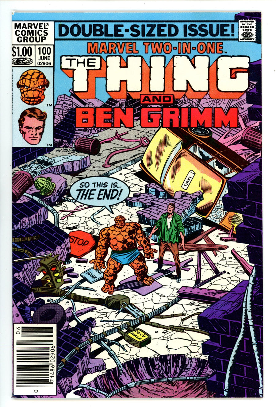 Marvel Two-in-One Vol 1 100 NM- (9.2) (1983) Newsstand 