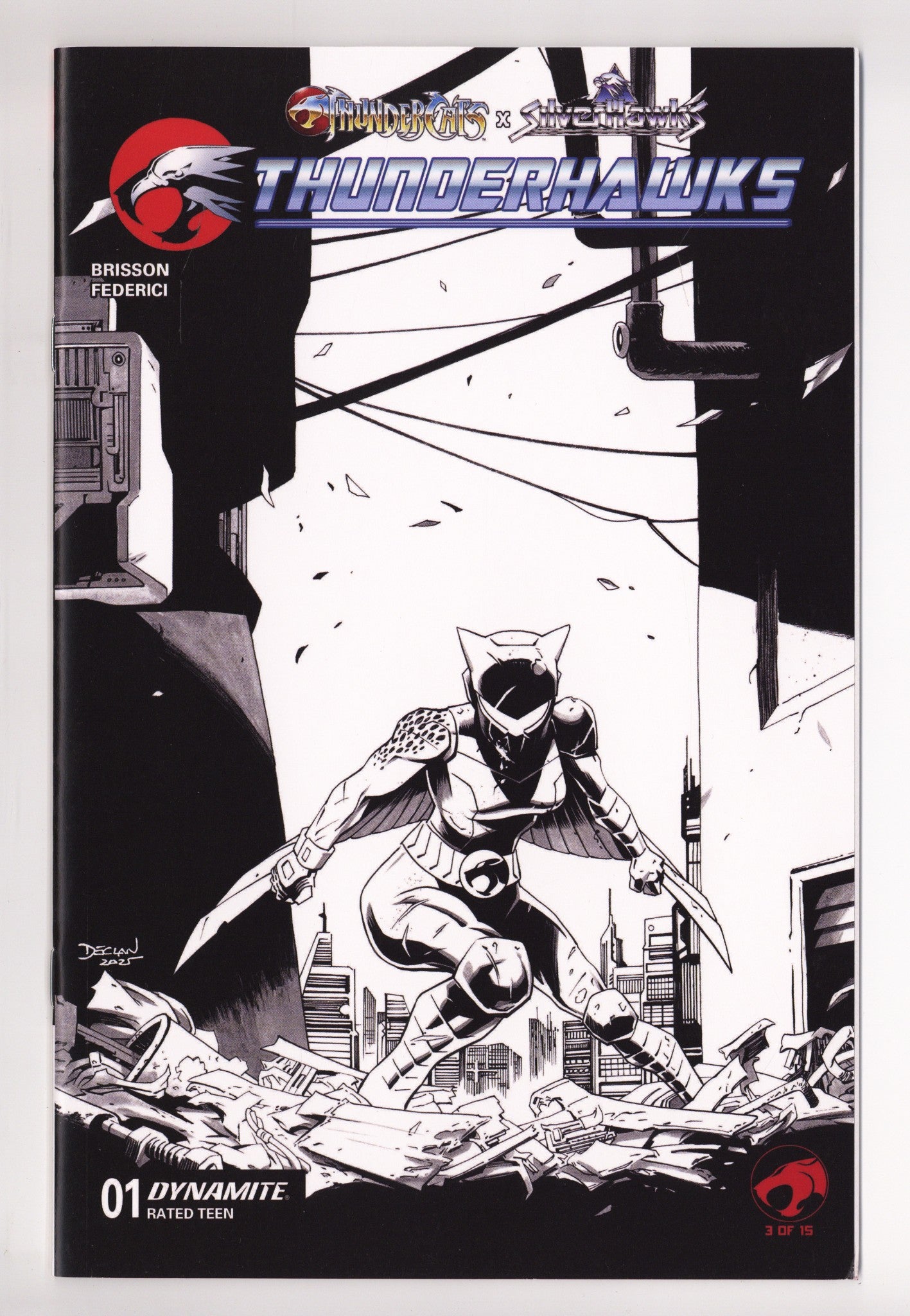 Thundercats X Silverhawks Thunderhawks 1 Shalvey B&W Incentive (2026)