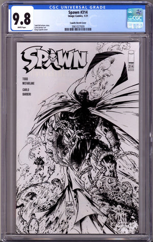 Spawn 314 CGC 9.8 (NM/M) (2021) Capullo Sketch Variant