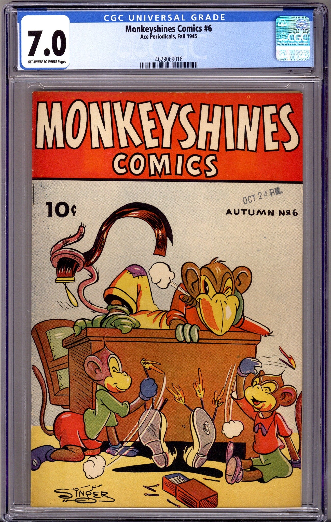 Monkeyshines Comics 6 CGC 7.0 (FN/VF) (1945) 