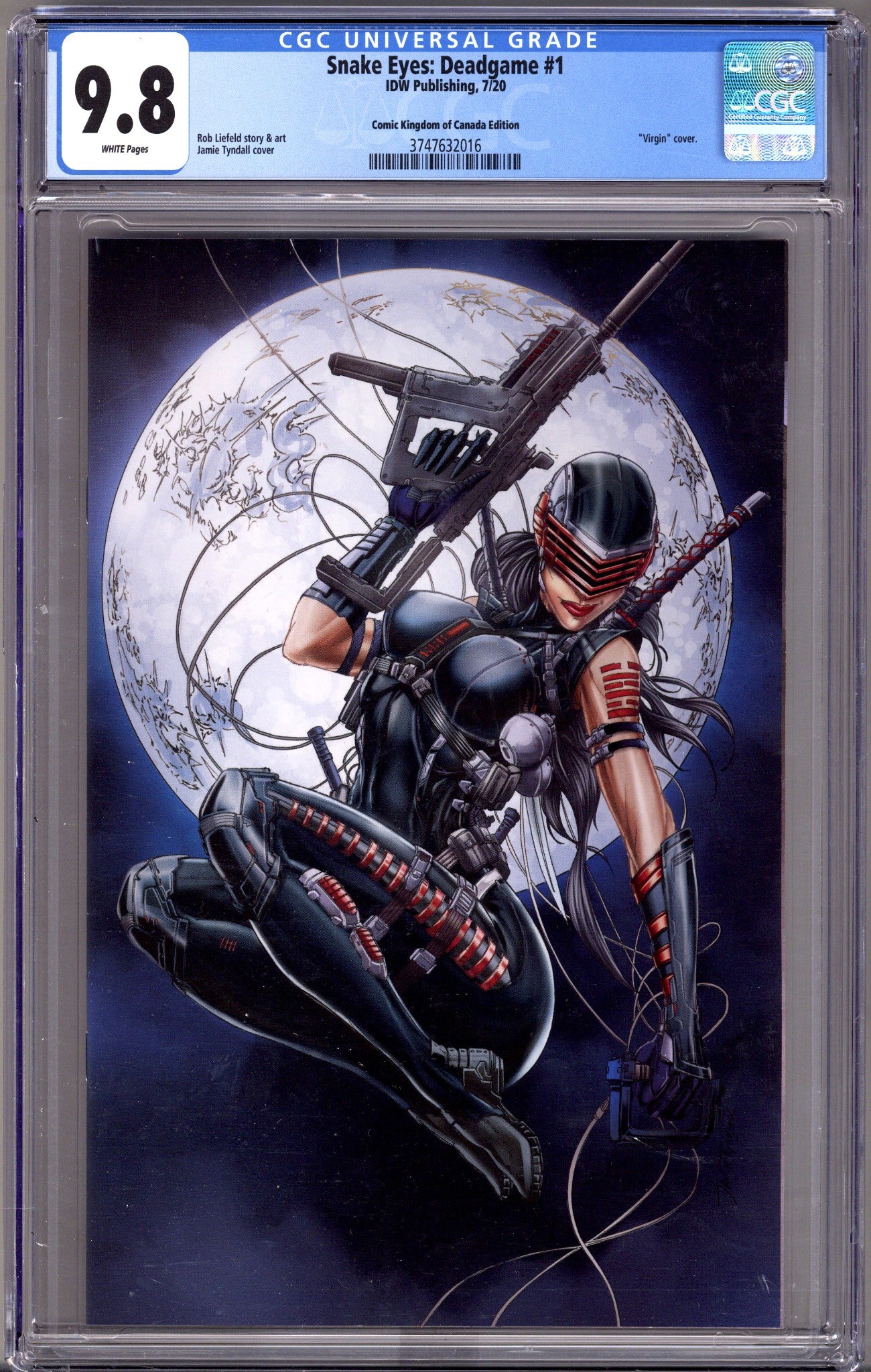 Snake Eyes: Deadgame   1 CGC 9.8 (NM/M)   (2020) Tyndall Virgin   Exclusive Variant  