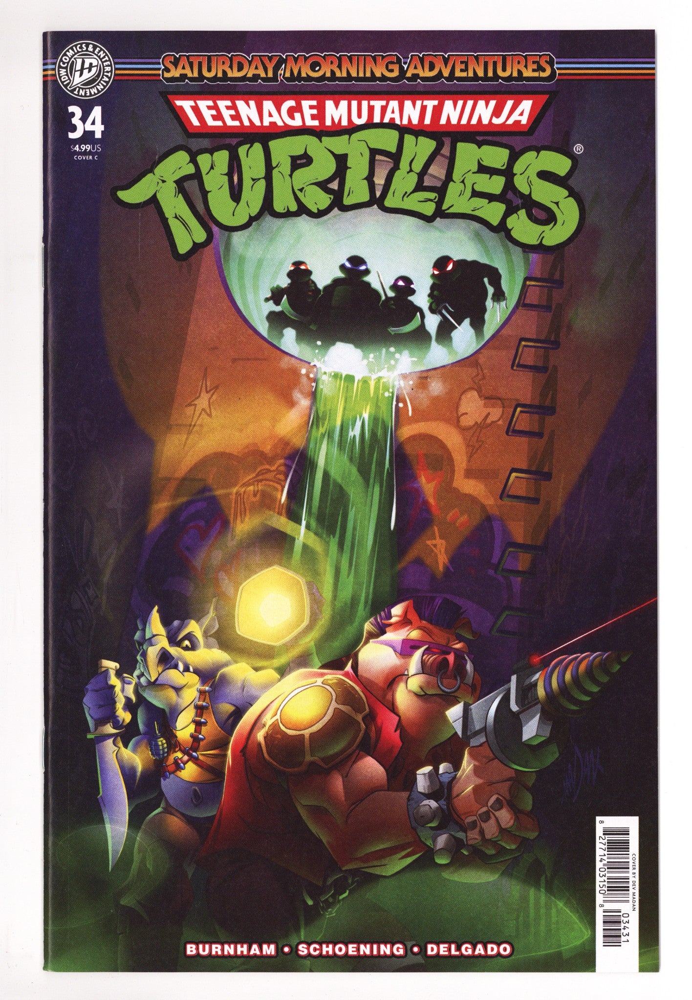 Teenage Mutant Ninja Turtles: Saturday Morning Adventures 34 Madan Variant (2025)