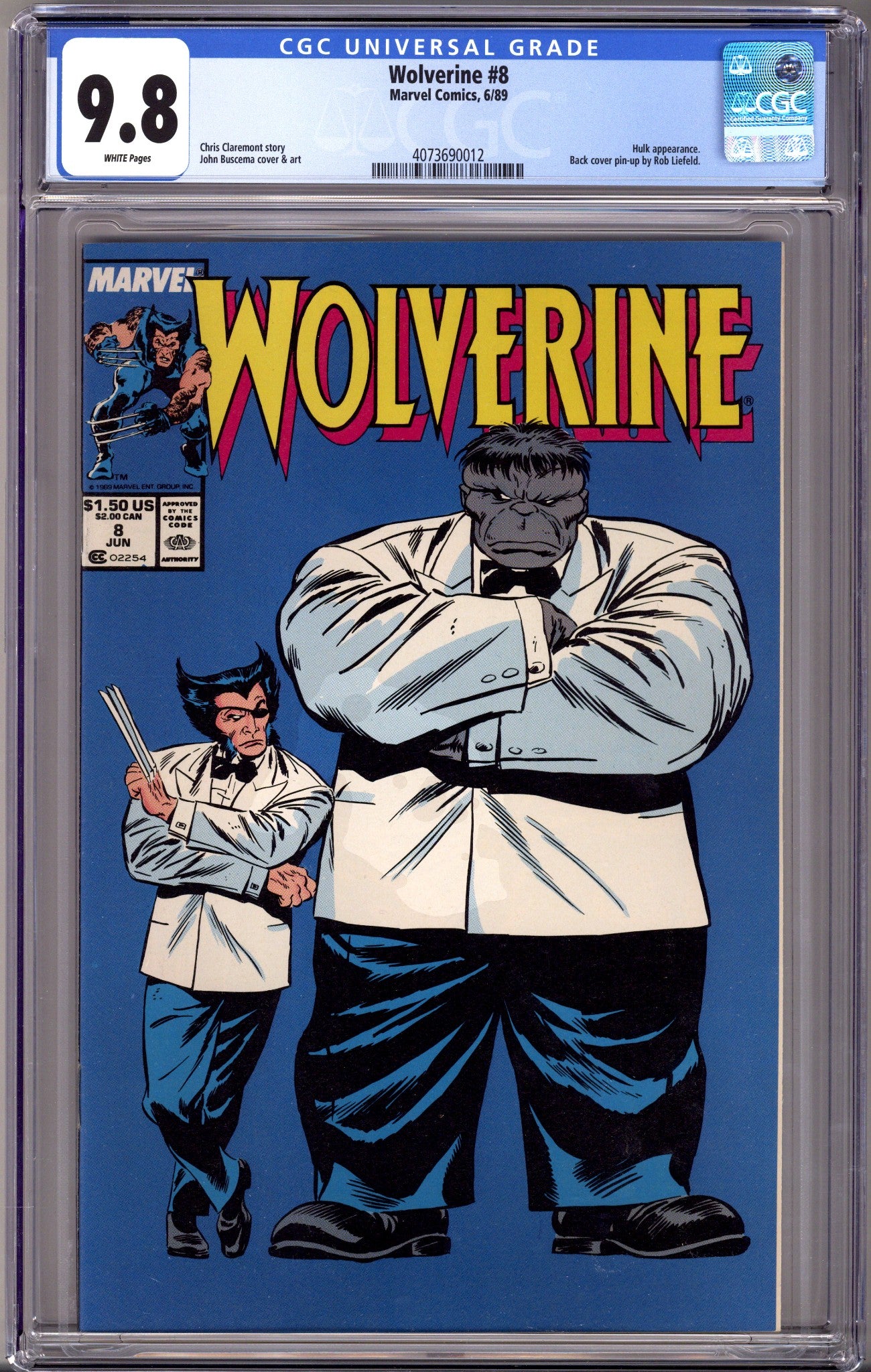 Wolverine Vol 2 8 Newsstand CGC 9.8 (1989)