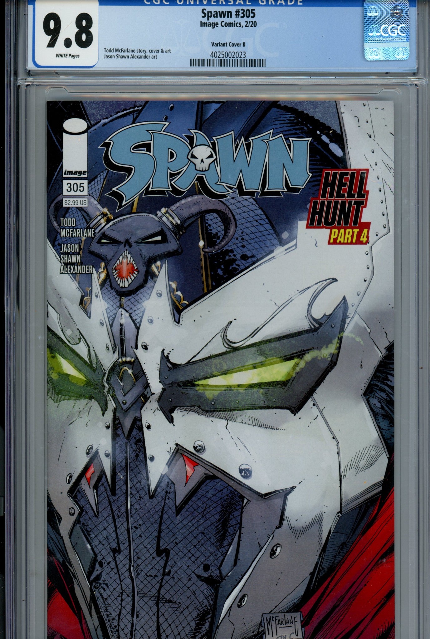 Spawn 305 CGC 9.8 (NM/M) (2020) McFarlane Variant 