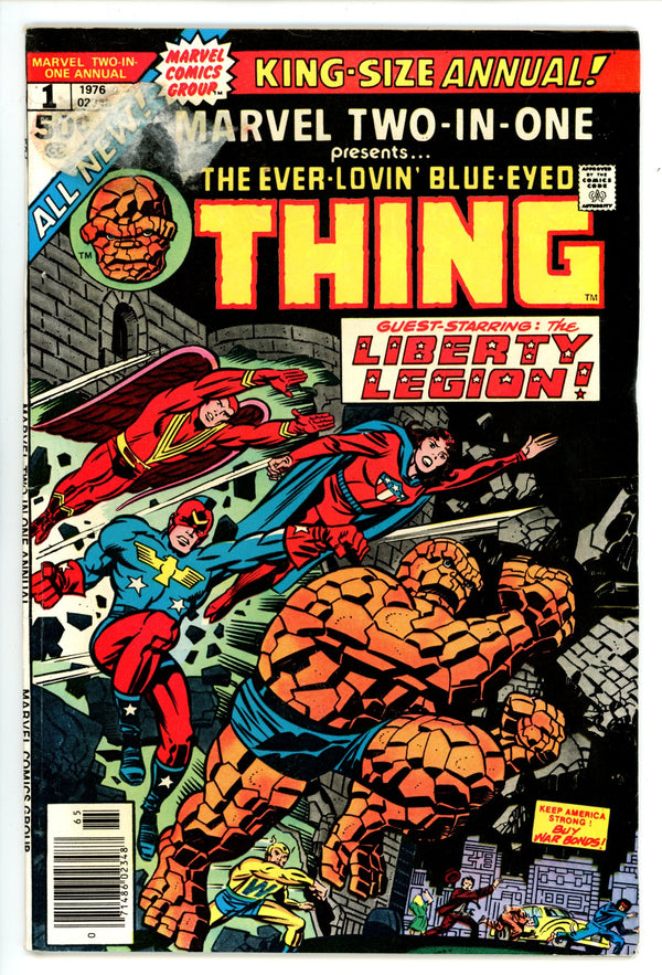 Marvel Two-in-One Annual Vol 1 1 Low Grade (1976) 