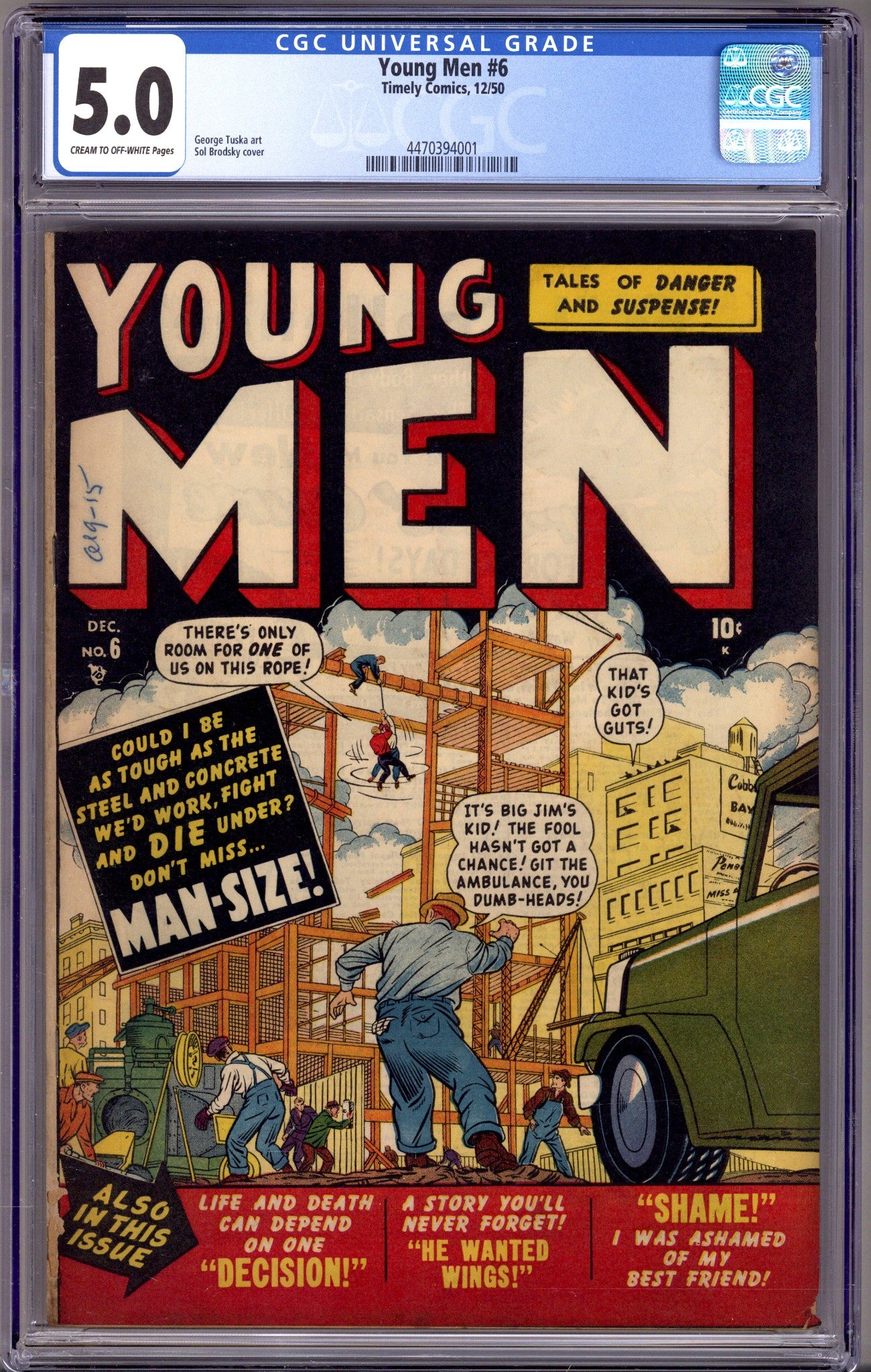 Young Men 6 CGC 5.0 (VG/FN) (1950) 