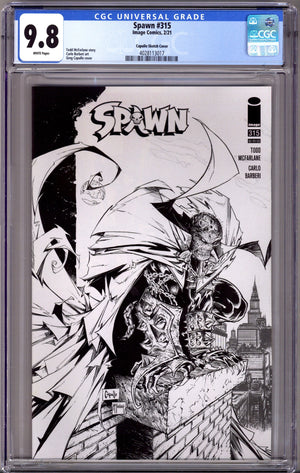 Spawn 315 CGC 9.8 (NM/M) (2021) Capullo Sketch Variant