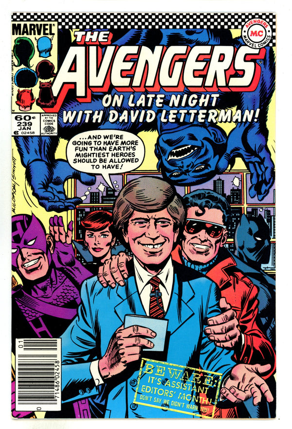 The Avengers Vol 1 239 NM- (9.2) (1984) Newsstand