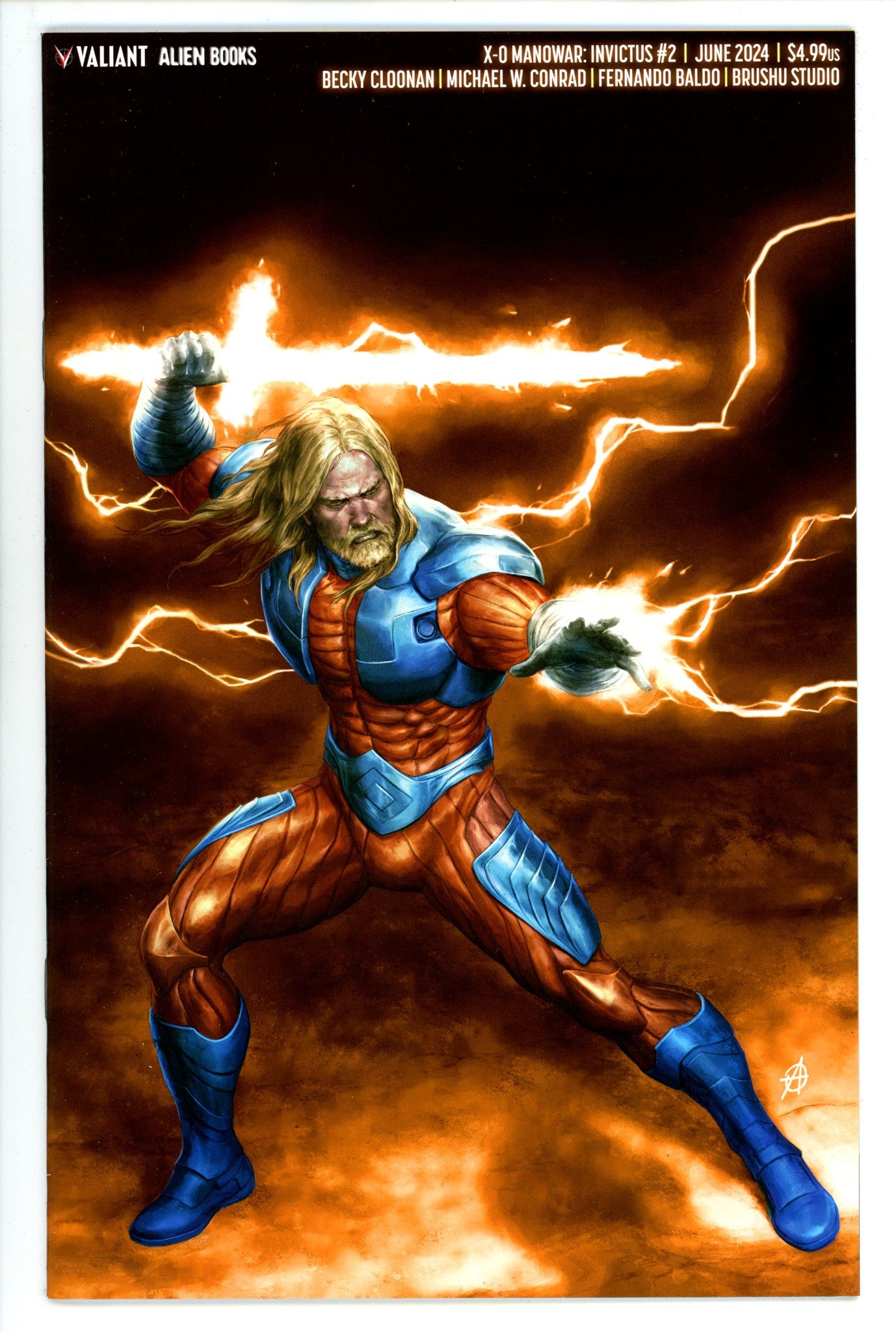 X-O Manowar Invictus 2 Alessio Virgin Variant (2024)