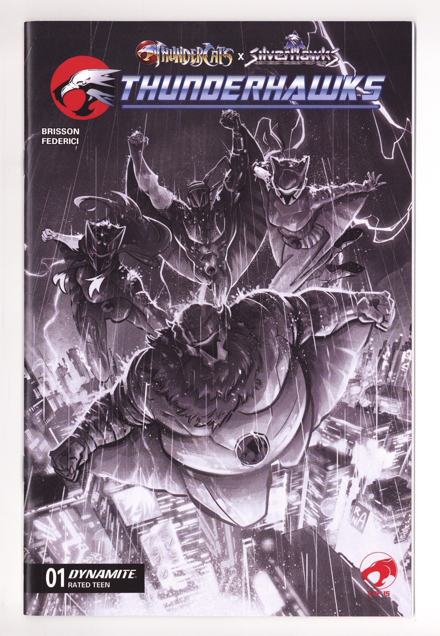 Thundercats X Silverhawks Thunderhawks 1 B&W Incentive NM- (2026)