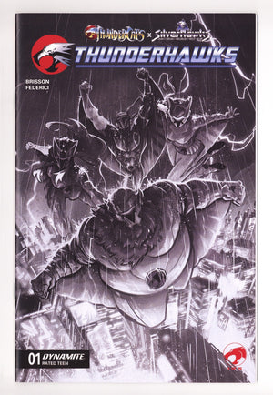 Thundercats X Silverhawks Thunderhawks 1 B&W Incentive NM- (2026)